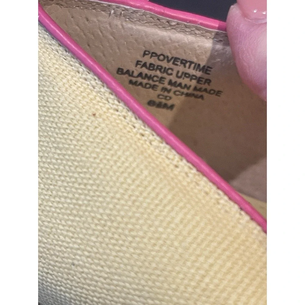 Vintage Pappagallo Overtime Yellow LinenFabric Woven Slip On Low Heel Sz 8.5 EUC